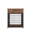 JHX Furniture Dog Crates for small dogs Wooden Dog Kennel Dog Crate End Table; Nightstand(Rustic Brown)