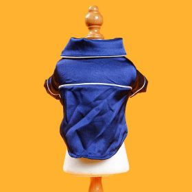 Spring And Summer Pet Pajamas (Option: Blue-L)