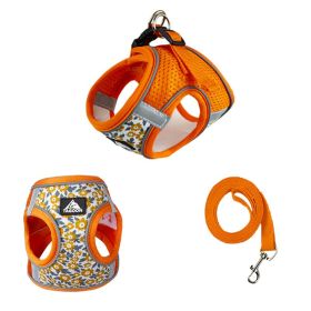 Retractable Reflective Wear-resistant Hand Holding Rope Dog Strap (Option: Orange-M)